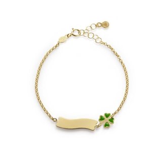 Le Bebe' - Bracciale Fortuna - Oro Giallo - Quadrifoglio