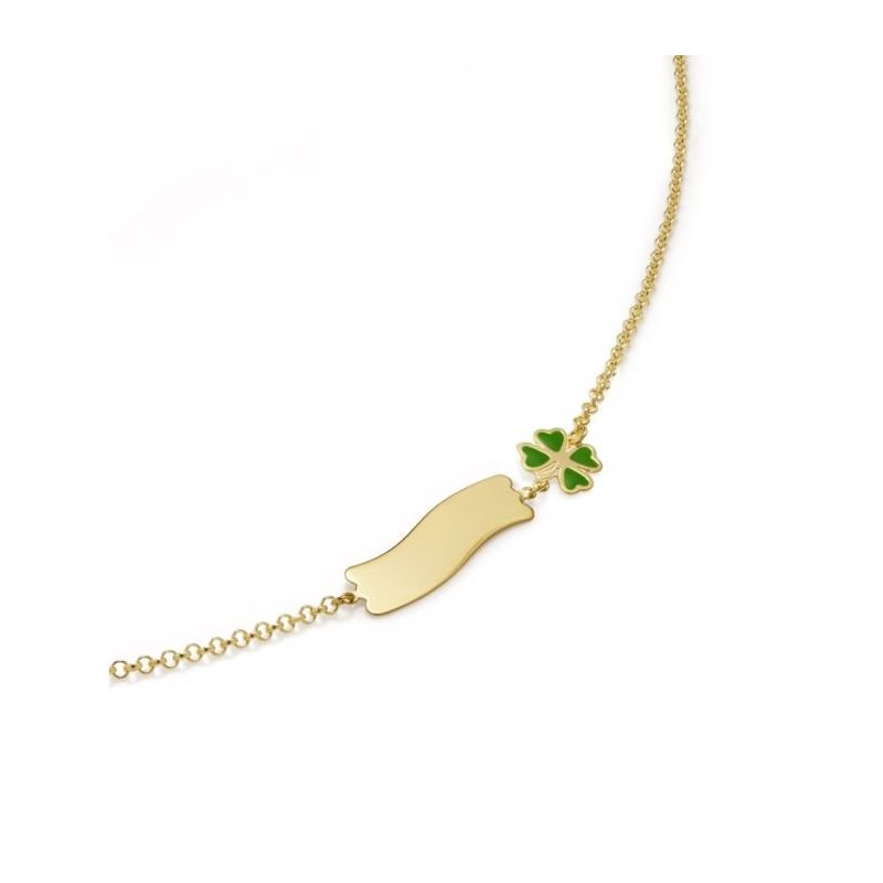 Le Bebe' - Bracciale Fortuna - Oro Giallo - Quadrifoglio