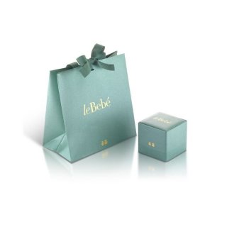 Le Bebe' - Ciondolo Sagoma Bimba - Oro Rosa 9Kt