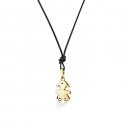Le Bebe' - Ciondolo Sagoma Bimba - Oro Giallo - Diamanti
