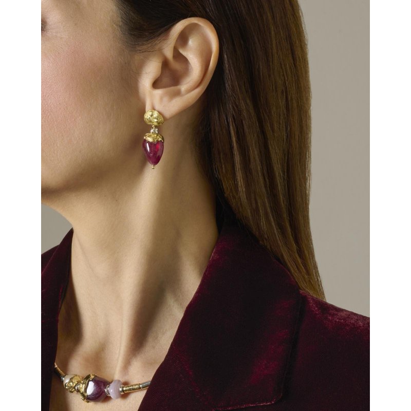 Misani - Orecchini Mo2091Ru - Oro 18Kt - Rubini