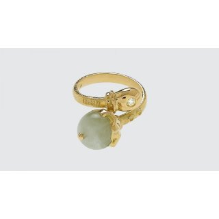 Misani - Anello A2013Aq - Oro Accartocciato - Acquamarina