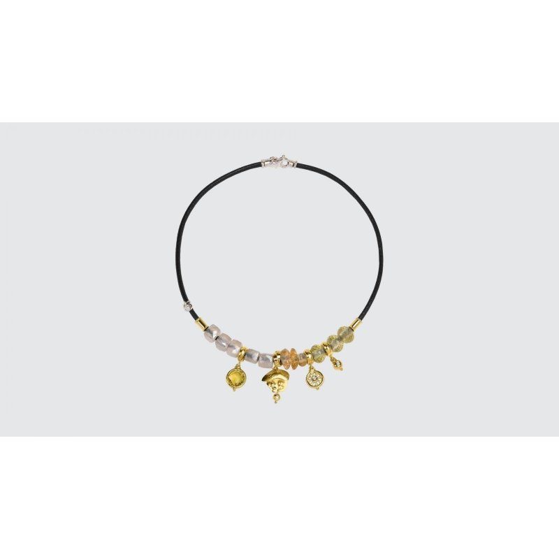 Misani - Collana C2119 - Oro E Quarzo Lemon