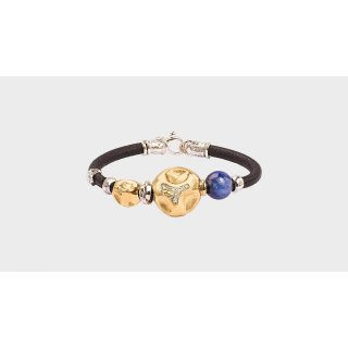 Misani - Bracciale B2105 - Cuoio E Argento