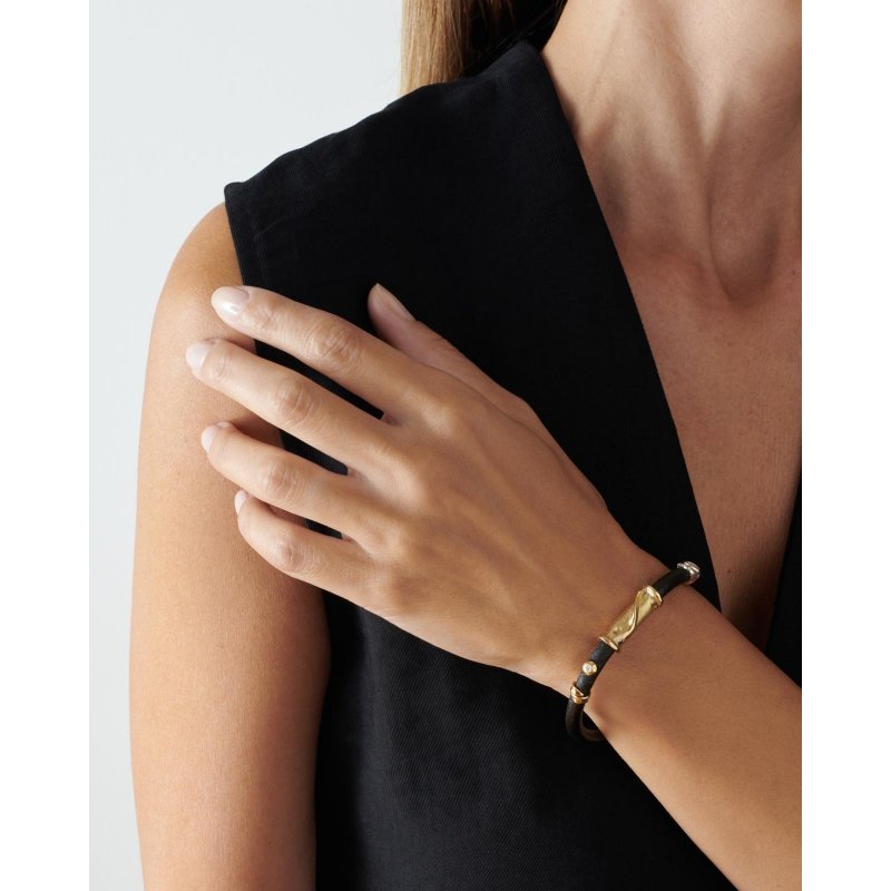 Misani - Bracciale B2180 - Cuoio - Oro 18Kt