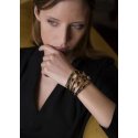 Misani - Bracciale B569 - Cuoio - Oro E Argento