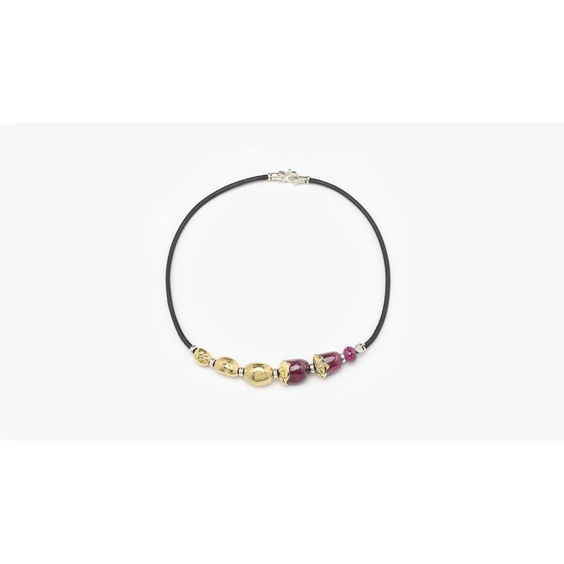 Misani - Collana C2156Ru - Oro E Rubini