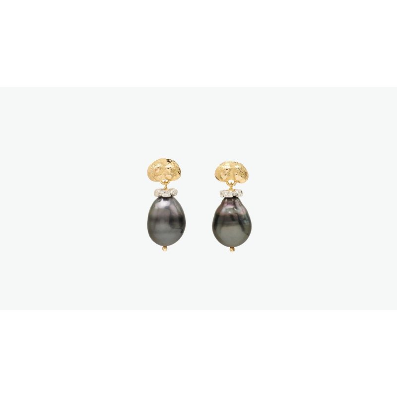 Misani - Orecchini Mo2085Bk - Oro 18Kt - Perle
