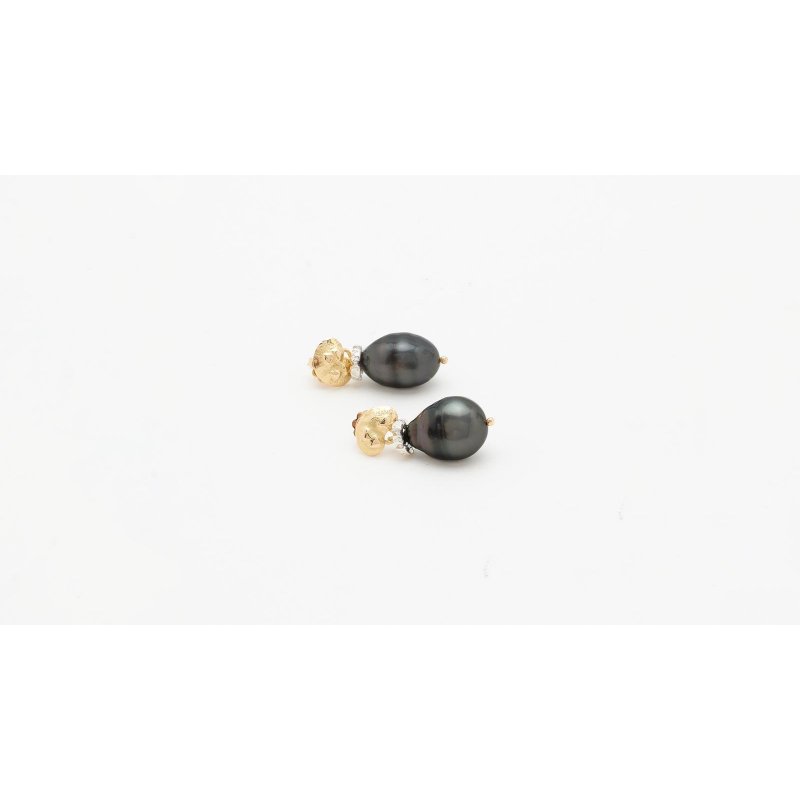 Misani - Orecchini Mo2085Bk - Oro 18Kt - Perle