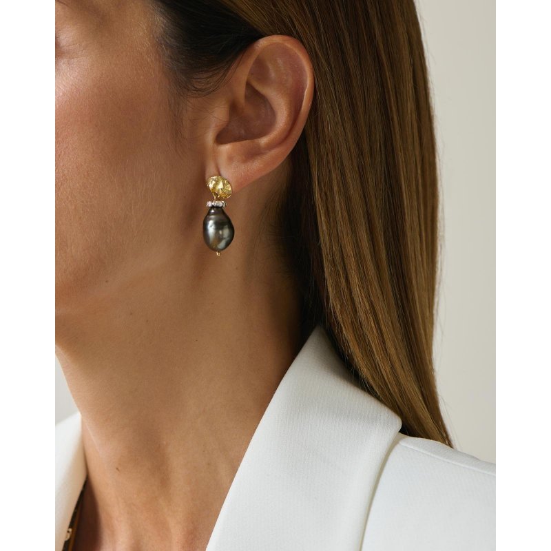 Misani - Orecchini Mo2085Bk - Oro 18Kt - Perle