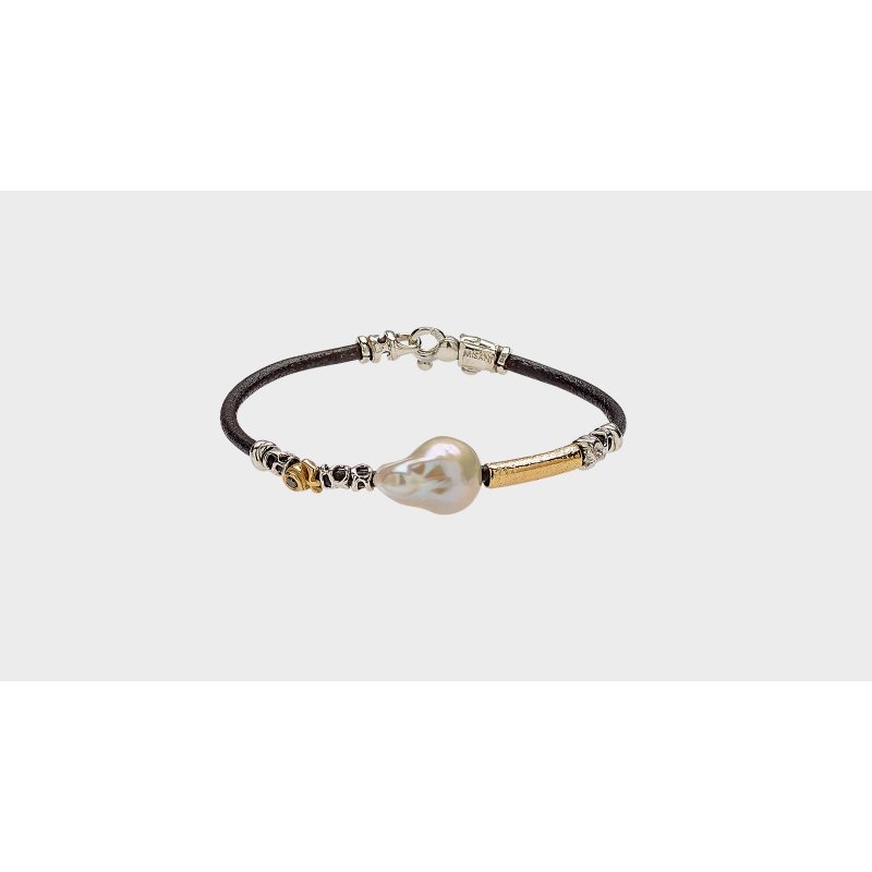 Misani - Bracciale B1049 - Cuoio - Oro Giallo