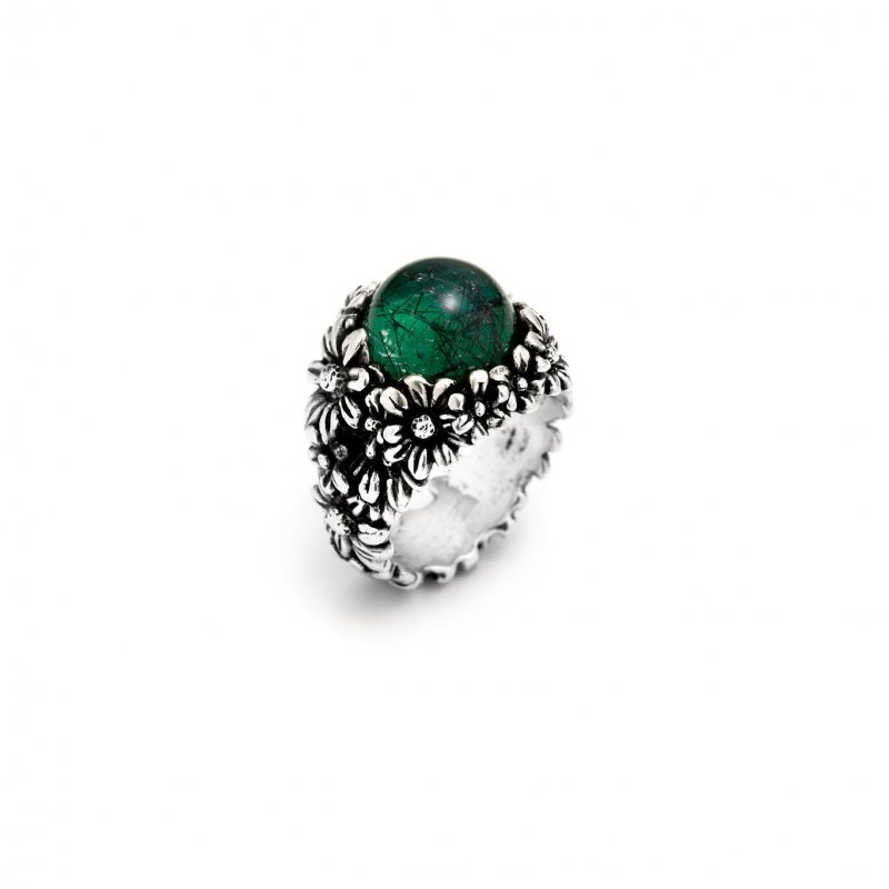Giovanni Raspini - Anello Margherite - Argento - Agata