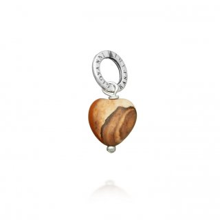 Giovanni Raspini - Charm Cuore - Argento 925 - Pietra Paesina