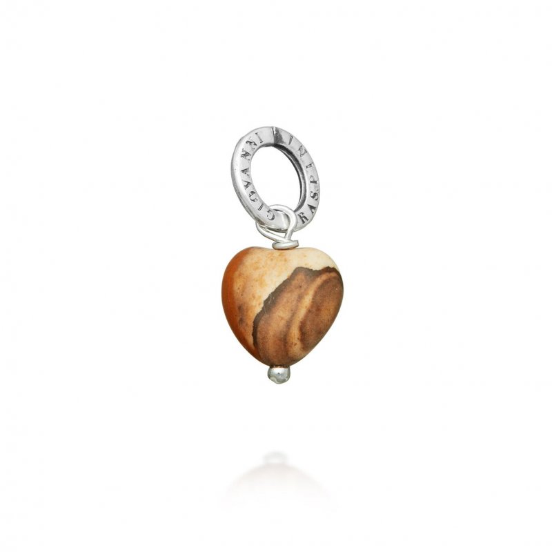 Giovanni Raspini - Charm Cuore - Argento 925 - Pietra Paesina