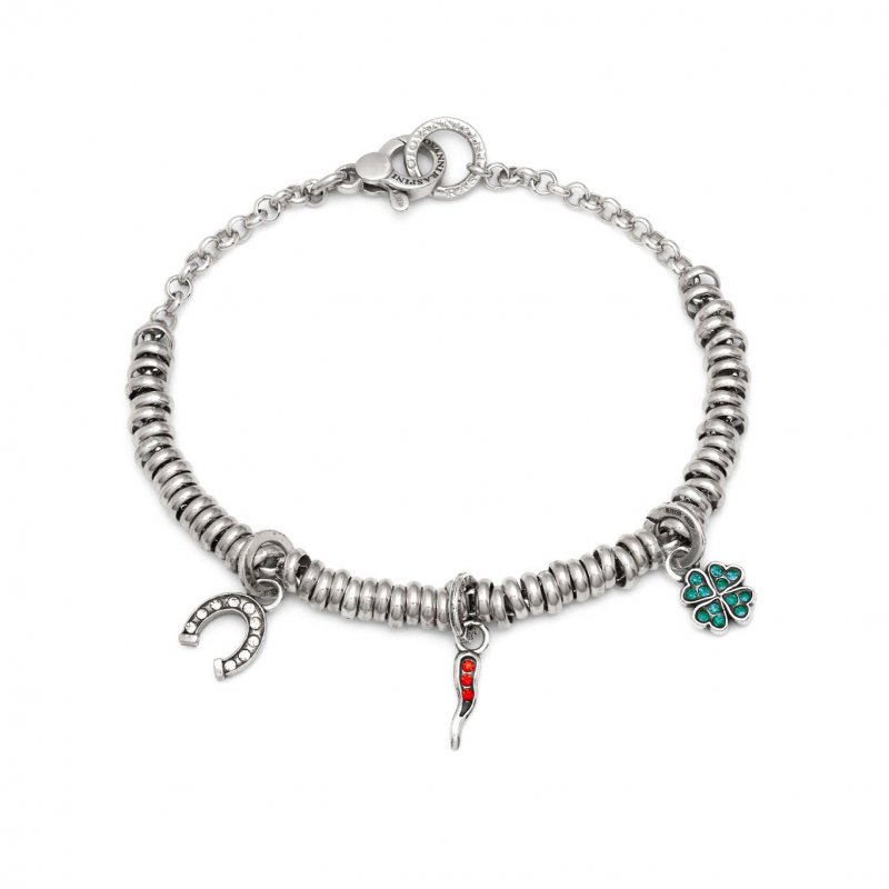 Giovanni Raspini - Bracciale Lucky Crystal - Argento