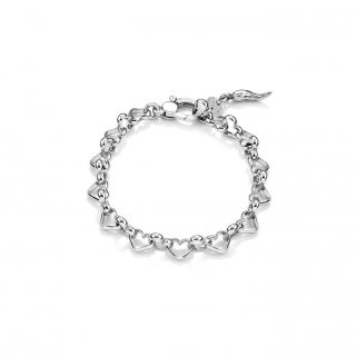 Giovanni Raspini - Bracciale Catena Cuori - Argento