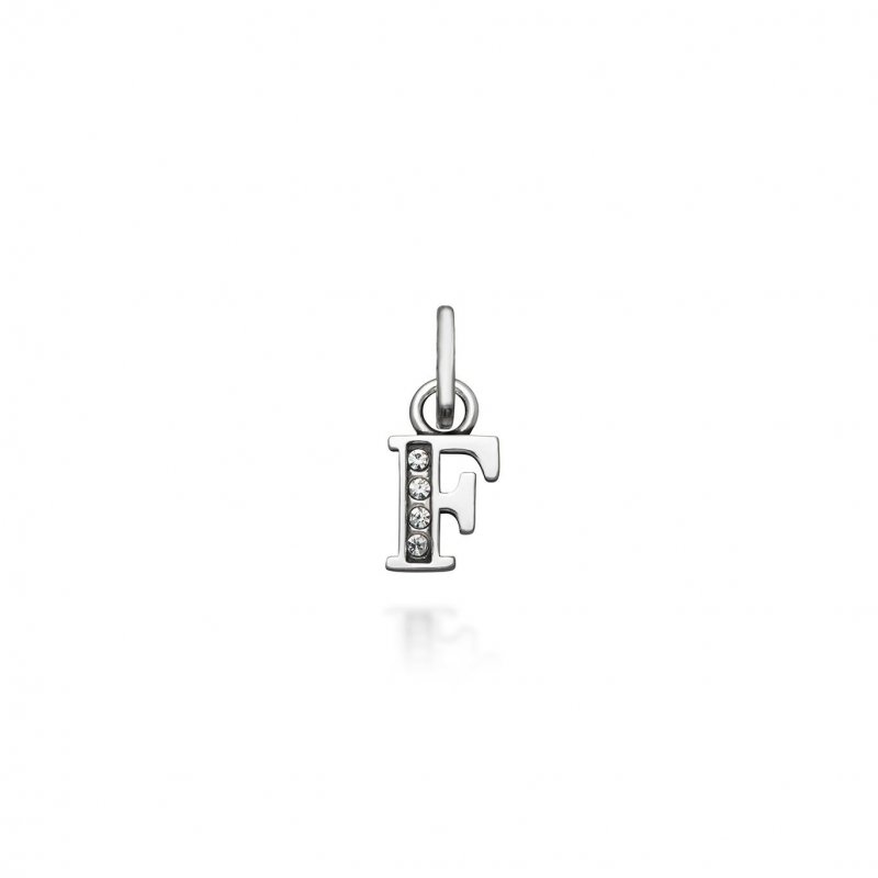 Giovanni Raspini - Mini Charm 'F' - Argento - Zirconia