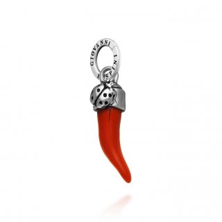 Giovanni Raspini - Charm Corno Coccinella - Argento