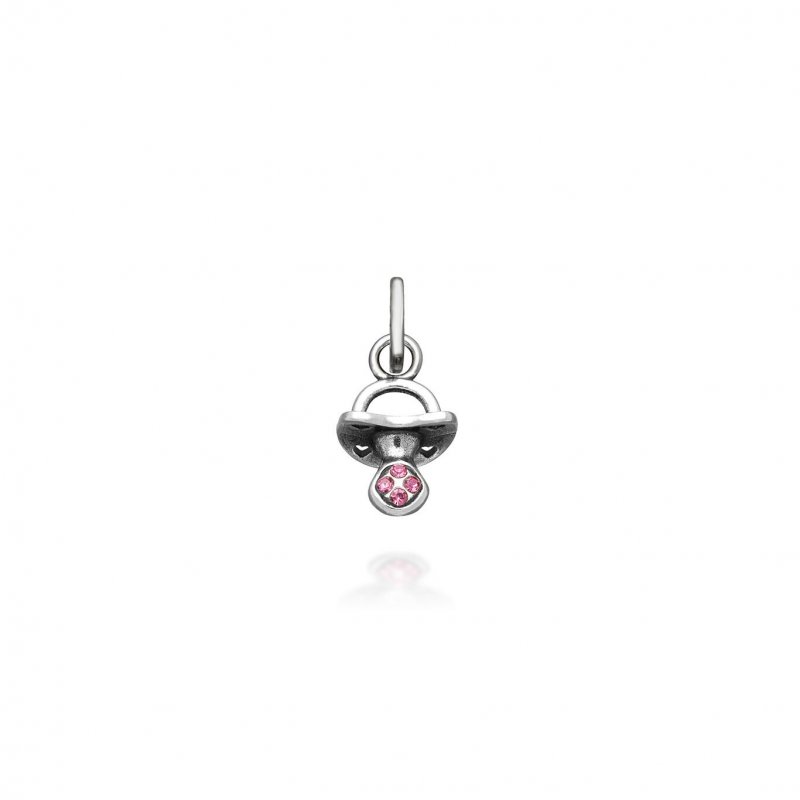 Giovanni Raspini - Mini Charm Ciuccio - Argento - Rosa
