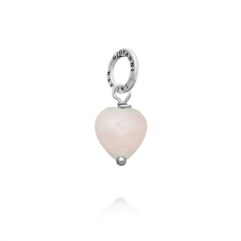 Giovanni Raspini - Charm Cuore - Quarzo Rosa
