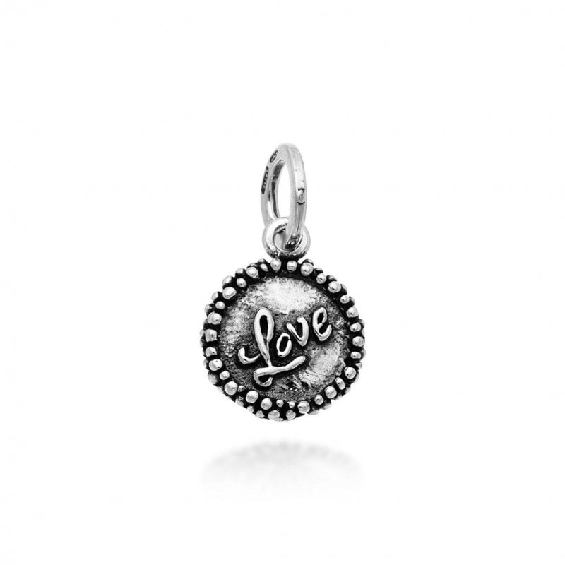 Giovanni Raspini - Charm "Love" Perlage - Argento