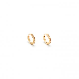 Giovanni Raspini - Orecchini Huggie - Argento - Zirconia