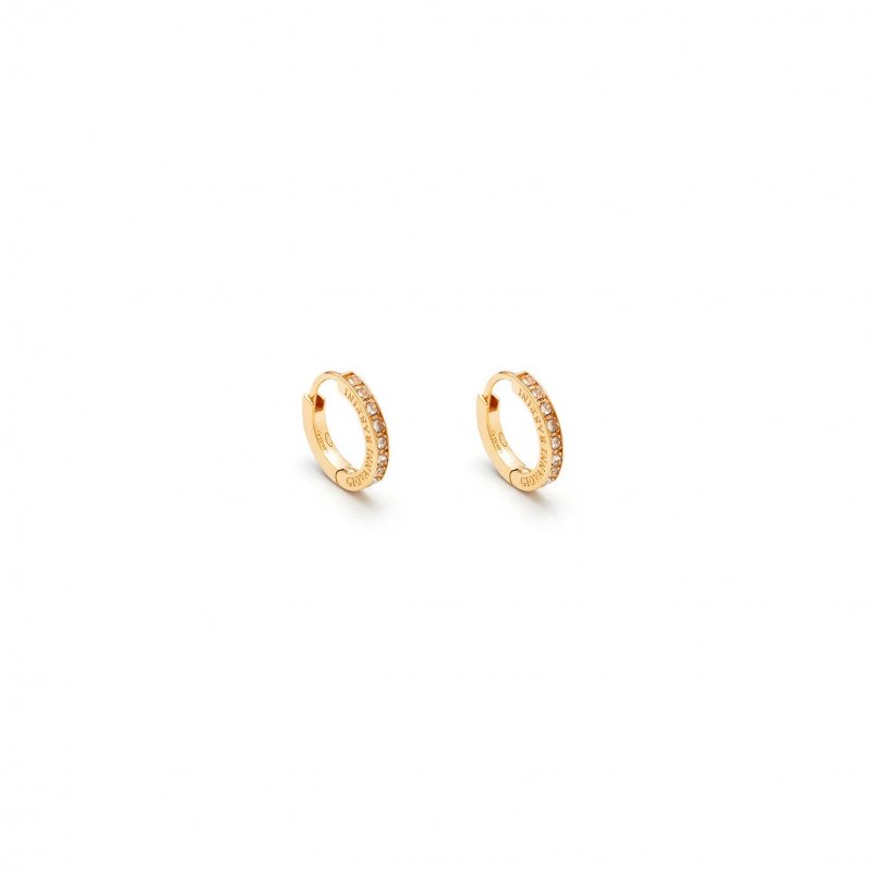 Giovanni Raspini - Orecchini Huggie - Argento - Zirconia