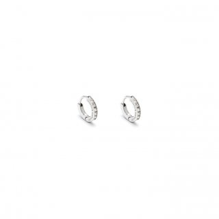 Giovanni Raspini - Orecchini Huggie - Argento - Zirconia