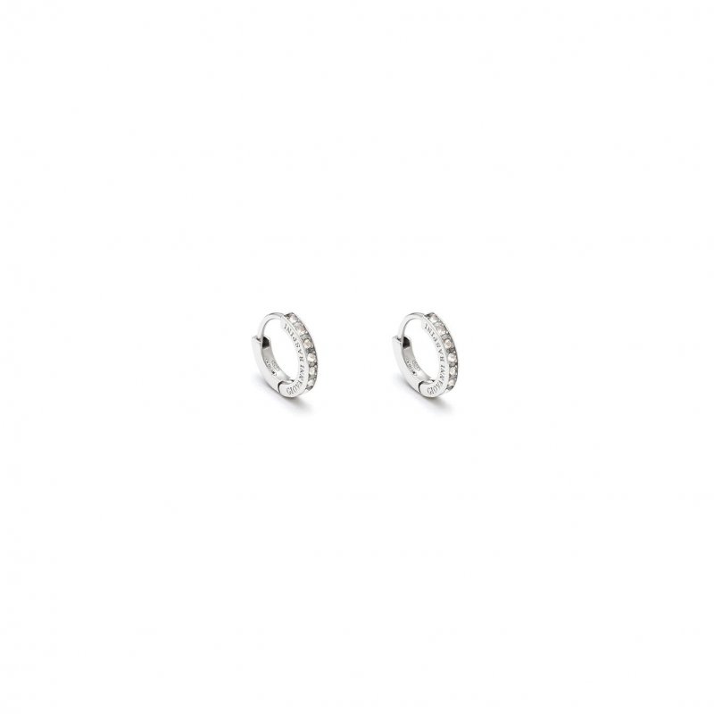 Giovanni Raspini - Orecchini Huggie - Argento - Zirconia