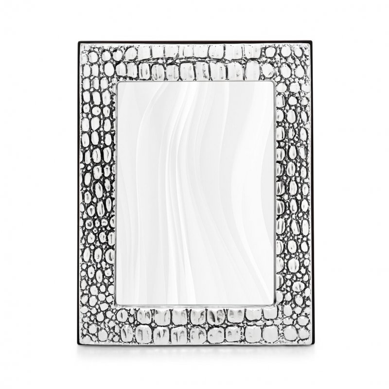 Giovanni Raspini - Cornice Coccodrillo Media - Argento 925 - Pannello In Legno