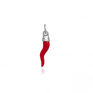 Giovanni Raspini - Charm Corno Rosso - Argento 925
