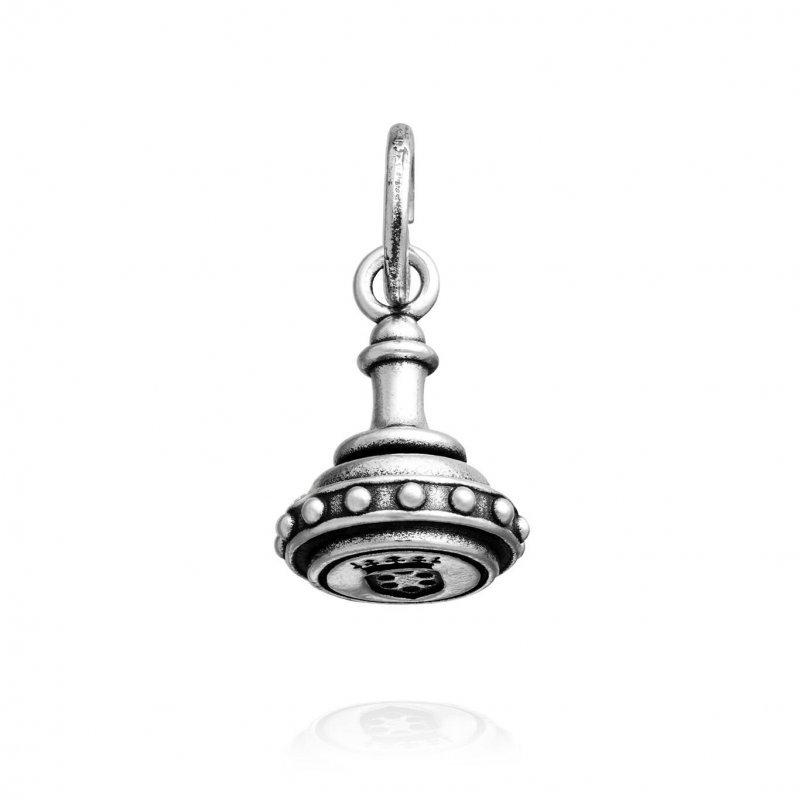 Giovanni Raspini - Charm Sigillo Corona - Argento