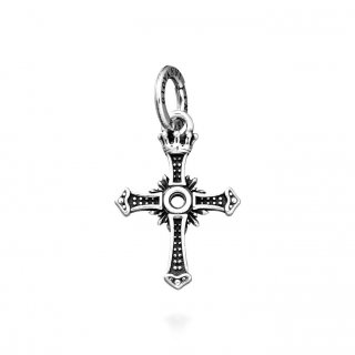 Giovanni Raspini - Charm Croce Coronata - Argento