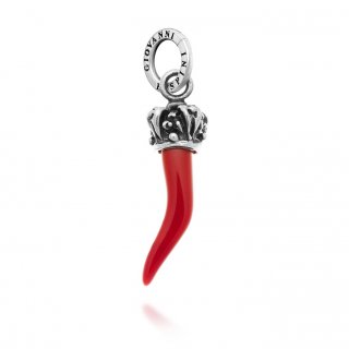 Giovanni Raspini - Charm Corno Rosso - Argento