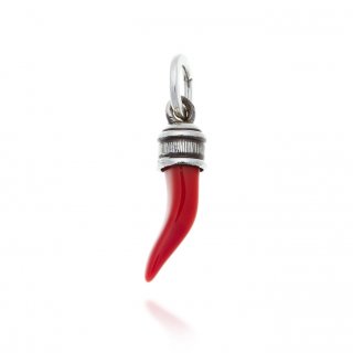 Giovanni Raspini - Charm Corno Rosso - Argento