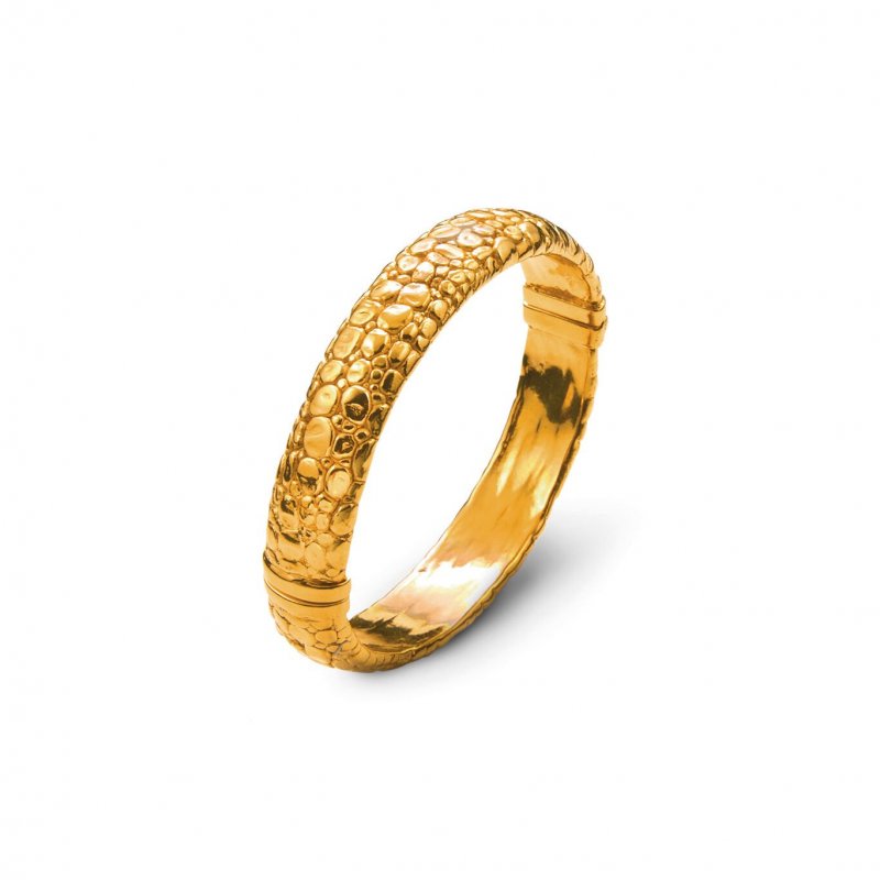 Giovanni Raspini - Bangle Moon Crocodile - Argento