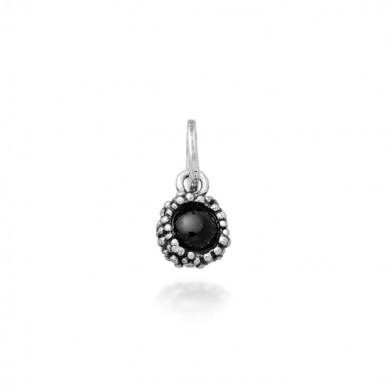 Giovanni Raspini - Charm Onice Nera - Argento