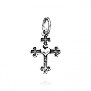 Giovanni Raspini - Charm Croce Cuore - Argento