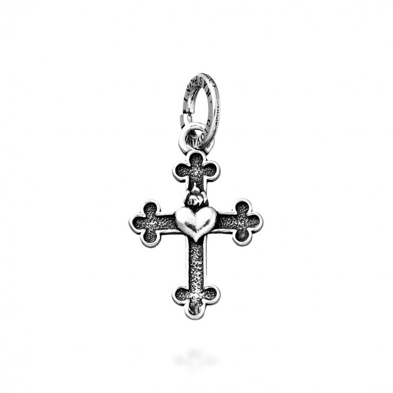 Giovanni Raspini - Charm Croce Cuore - Argento