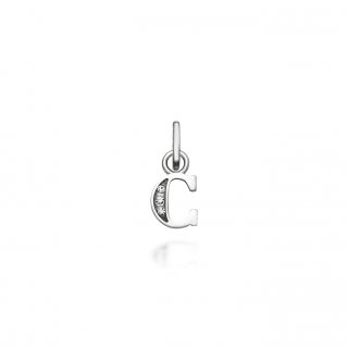 Giovanni Raspini - Mini Charm "C" - Argento - Zirconia