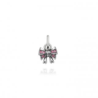 Giovanni Raspini - Mini Charm Fiocco - Argento - Rosa