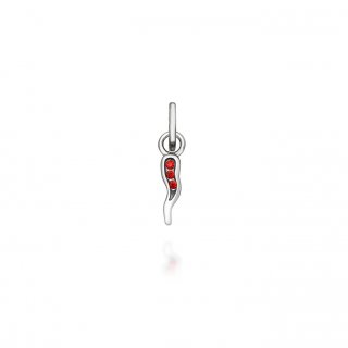 Giovanni Raspini - Mini Charm Cornino - Argento 925 - Rosso
