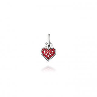 Giovanni Raspini - Mini Charm Cuore - Argento 925 - Rosso