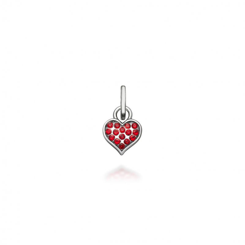 Giovanni Raspini - Mini Charm Cuore - Argento 925 - Rosso