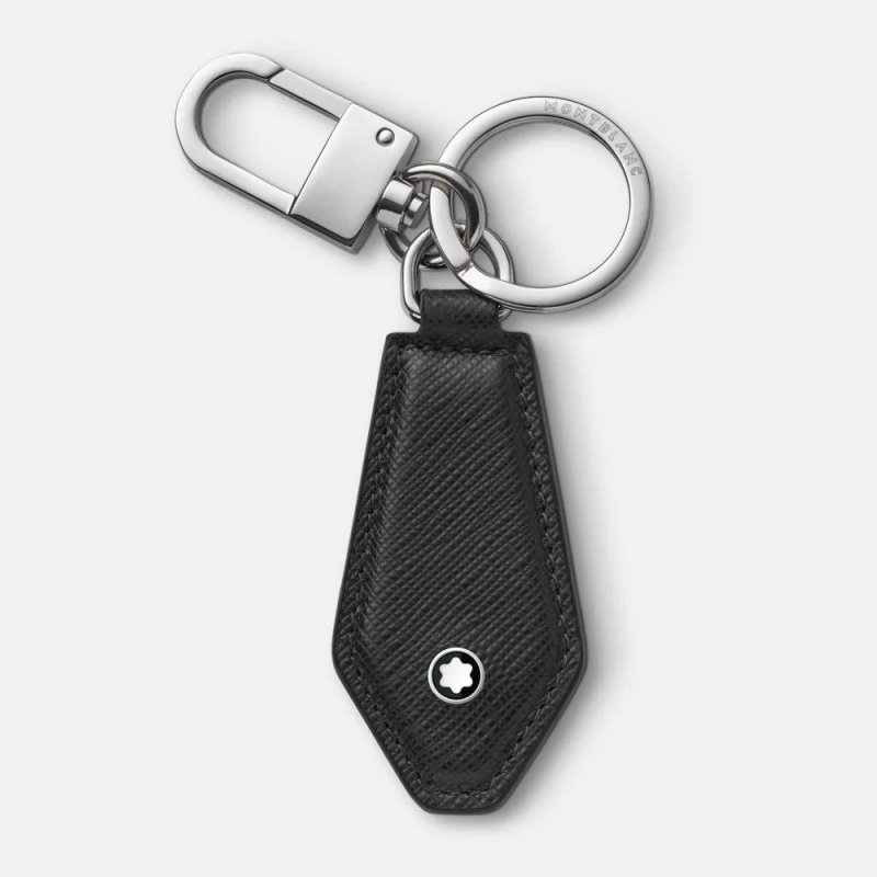 Montblanc - Portachiavi A Forma Di Diamante - Pelle - Nero