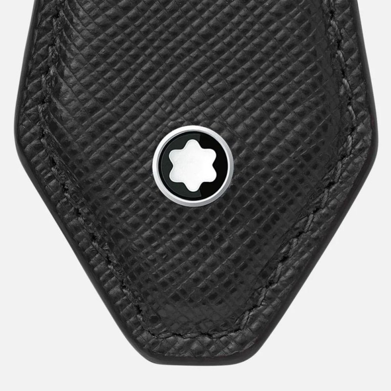 Montblanc - Portachiavi A Forma Di Diamante - Pelle - Nero