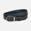 Montblanc - Cintura Reversibile - Pelle Nera/Blu