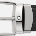 Montblanc - Cintura Reversibile - Pelle Nera/Blu