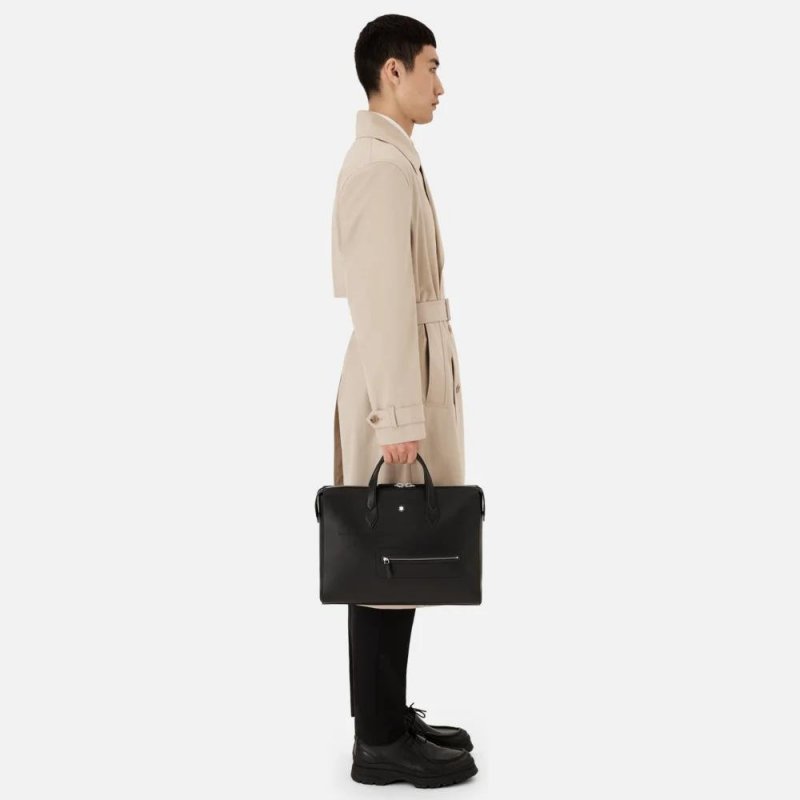 Montblanc - Borsa Portadocumenti - Pelle - Nero
