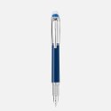 Montblanc - Stilografica Starwalker - Blu - Platino